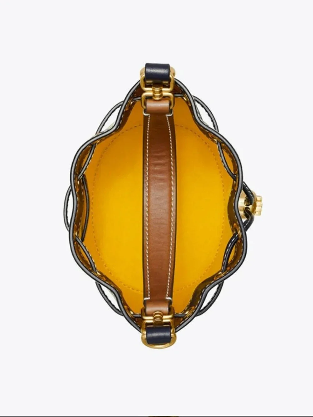Tory Burch NWOTs Monogram Jacquad Mini Bucket Bag